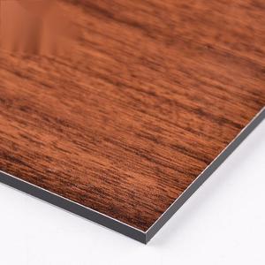 Shenzhen A2 4x8 pies hoja ACP <span class=keywords><strong>Alucubond</strong></span> Alumetal de textura de madera de Panel compuesto de aluminio - Product Image 1