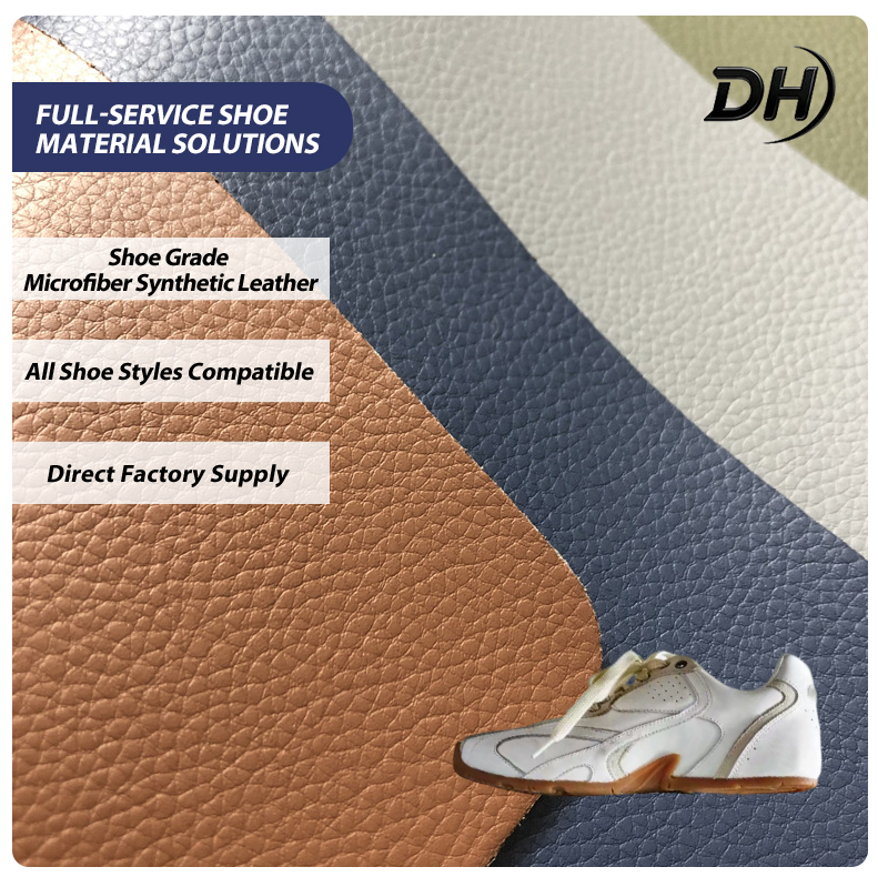 Multiple Colors clear and Fine Surface Texture Synthetic Leather Fabric for Shoes Upper