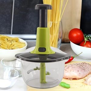 1500ml Pat Manual Press Type <b>Vegetable</b> Cutter Household Multi-functional Cooking Machine Mincing Machine - Product Image 2