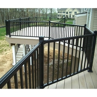 Designs de rampes de balcon en aluminium, rampes d'escalier intérieures à piquets, système de conception de rampes d'escalier en aluminium