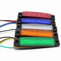 2 feux extérieurs pour voitures, 12V/24V, 6 SMD, LED, pour camion, tracteur latéral, phare de remorque, lampe latérale arrière, faible puissance