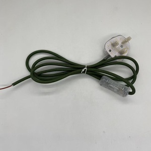 <span class=keywords><strong>Cable</strong></span> de Alimentación Transparente con Enchufe Británico de 1.8m, Interruptor 303, <span class=keywords><strong>Cable</strong></span> <span class=keywords><strong>Textil</strong></span> Trenzado para Lámpara de Mesa LED - Product Image 4