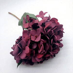 Decoración para Fiestas MSFAME, Flor de Hortensia de Seda Rosa Hecha a Mano, para Bodas - Product Image 2