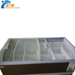 Congélateur-îlot combiné personnalisable, Réfrigérateur commercial, Vitrine réfrigérée pour fruits de mer, Congélateur de supermarché - Product Image 5