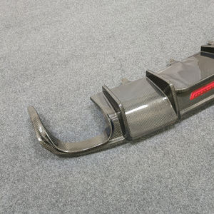 Nouveau diffuseur arrière en fibre de carbone A6 A6L S6 avec éclairage pour <span class=keywords><strong>Audi</strong></span> A6 2012-2015 - Product Image 4