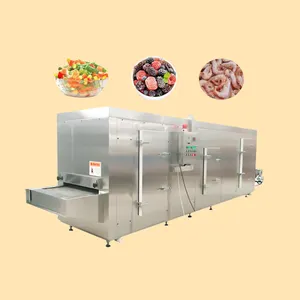 AICN high quality automatic bakery and meat frozen green peas iqf quick freezer tunnel machine