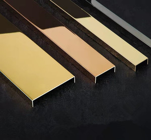 إطار سقف منحني من الفولاذ المقاوم للصدأ، قنوات على شكل حرف U، زخارف للبلاط، قطاعات معدنية، إكسسوارات السقف - Product Image 6