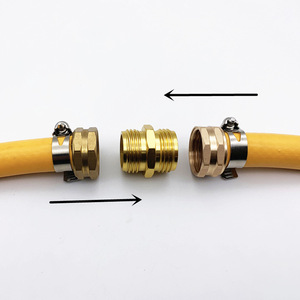 Connecteur de tuyau d'arrosage en laiton 3/4 pouce à double filetage mâle pour l'irrigation et l'alimentation en eau - Product Image 3