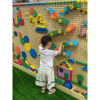 Jeu mural interactif éducatif pour enfants en blocs EVA, puzzle mural sensoriel mural, briques de construction STEM pour salle de jeux préscolaire