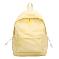Schattige pastelkleurige lichtgewicht studentenrugzak, casual dagrugzak, waterdichte nylon rugzak voor dames en meisjes, met aangepast logo