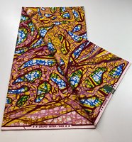 Grand Dutch Wax de bonne qualité, tissus imprimés Java en coton 100% hollandais du Nigeria pour la confection de designs batik tendance pour mariage