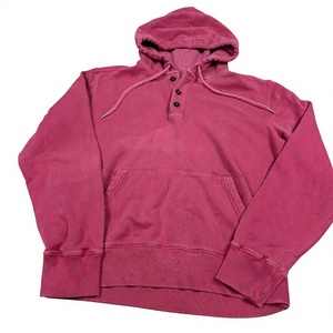 Custom Acid <b>Wash</b> Men's Solid Fleece Hooded Pullover Hoodie Regular Fit Knitted Long Sleeve Pocket Casual Streetwear 100% Cotton - Product Image 4