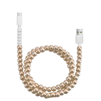 Câble de charge USB Type C élégant et tendance, fait main avec des perles, charge rapide, synchronisation des données, câble de téléphone élégant