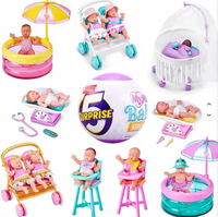 Mini Ballon Surprise pour Bébé, 1ère ou 2ème Génération, 5 Surprises, Accessoires de Maison de Poupée, Chariot de Jeu, Meubles de Poupée