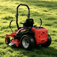 Promotion : Tondeuse autoportée à puissance stable, zéro virage, faible vibration, siège confortable, grande plateau de coupe, large chemin de coupe