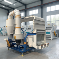 Séparateur de poussière de céréales et machine à tamis d'air pour la séparation des coques |   Machine de nettoyage de céréales à haute efficacité