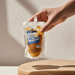 Custom Foil <strong>Spout</strong> Refill <strong>Pouch</strong> For Beverage Juice Drink Liquid Food Sauce Packaging Leak Proof Bag - Product Image 2