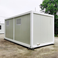 Maisons conteneurs modulaires personnalisées, toilettes et salles de bain mobiles d'extérieur, mini-maisons modernes, toilettes portables avec douche pour l'habitation