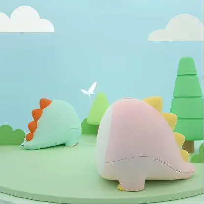 Cartoon Little Dinosaur Silicone Light USB Charging Pat Night Light Baby Feeding LED Bed Head Timer Up Nightlight