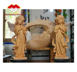 Levensgroot Beeld Van Een Engel Marmer Meisje Engelenbeelden Home Decor Sculptuur Marmeren Gevleugelde Engelenbeeld