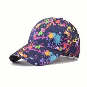 Nouvelle Casquette de Baseball Colorée Style Graffiti pour Activités de Plein Air, Sportive et Urbaine, avec Logo Personnalisé, en Tissu Standard - Product Image 3
