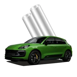 TPU Protection Film Stretchable Auto Body and Car Wrap Self-healing Paint Protection Anti Scratch Film Green 10 Mils Tpu 1 Roll