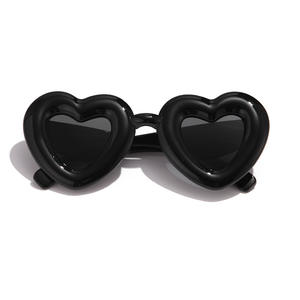 نظارات شمسية بلاستيكية عالية الجودة بإطار سميك على شكل قلب مضحك للجنسين مناسبة للهالوين - Product Image 2
