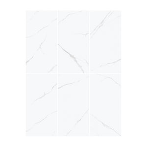 Grandi piastrelle effetto marmo 600x1200 ceramica <span class=keywords><strong>Carara</strong></span> gres porcellanato lucido effetto roccia smaltato lucido bianco per pavimenti e rivestimenti - Product Image 4