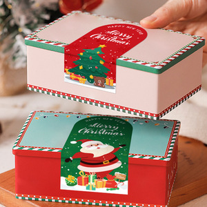 Paquete de 50 Pegatinas de Navidad de <span class=keywords><strong>Jack</strong></span>&<span class=keywords><strong>Sunny</strong></span>, Pegatinas de Sellado para Cajas de Regalo de Papá Noel, Etiquetas de Papel Revestido de Forma Ovalada y Coloridas - Product Image 1