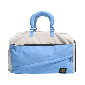 New Color Block Travel <b>Duffel</b> <b>Bag</b> Soft Cotton Handbag Casual Shoulder Gym <b>Bag</b> Multifunctional Storage <b>Bag</b> for Business Hiking - Product Image 5
