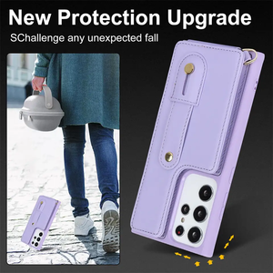 Funda <span class=keywords><strong>de</strong></span> teléfono <span class=keywords><strong>de</strong></span> cuero para <span class=keywords><strong>Samsung</strong></span> Galaxy S23 Ultra S22 Plus <span class=keywords><strong>A13</strong></span> A04S M13 A52 A53 A14 A34 funda <span class=keywords><strong>de</strong></span> muñeca <span class=keywords><strong>de</strong></span> bolsillo con cordón - Product Image 5