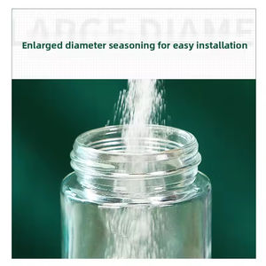 Venta al por mayor, tarro de sal y pimienta de vidrio transparente de 100ml, tapa tipo prensa, Control exacto del sabor, 0,5g, especias cuantitativas, especias, hierbas, especias, herramientas - Product Image 4