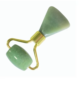 Natural Green Aventurine Stone 2 in 1 Mini Gua Sha <b>Roller</b> Massage Shovel Eye Soothing Massage Board Facial Beauty Lifting Tools - Product Image 1