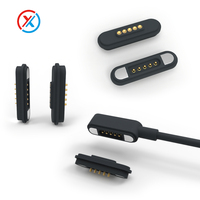 Connecteur magnétique étanche 2-9 broches à ressort mâle-femelle plaqué or 3A 2,54 mm Câble magnétique Pogo Pin