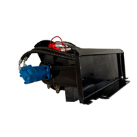 Nouvelle déchiqueteuse de souches et broyeur de bois multifonctionnel hydraulique ZM, mini et grand modèle, à fixer sur un mini-chargeur frontal, garantie 6 mois