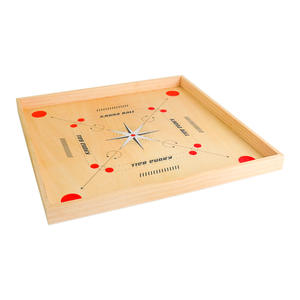 Classic <strong>Wooden</strong> <strong>Carrom</strong> <strong>Board</strong> with Coin Striker Kindergarten Parent-Child Interactive Chess Game Full <strong>Wooden</strong> Toy for Kids - Product Image 2