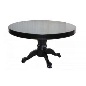 <span class=keywords><strong>Table</strong></span> de <span class=keywords><strong>poker</strong></span> <span class=keywords><strong>ronde</strong></span> professionnelle de luxe de 52 pouces avec pieds en bois massif - Product Image 4
