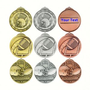 Custom 3D Without Coloring Metal <b>Medals</b> Laser logo Text for Soccer <b>Sports</b> Competitions Advertising Adward - Product Image 4