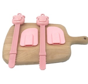 Set di accessori da cucina Set di attrezzature da forno resistente 2 pezzi antiaderente in Silicone rosa carino raschietto Set di pennelli <span class=keywords><strong>per</strong></span> torta - Product Image 3