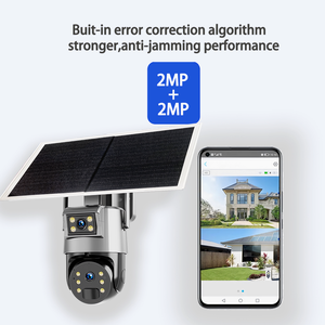 Ubox 8MP ống kính kép ngoài trời an ninh PTZ năng lượng mặt trời Máy ảnh không dây 4G Thẻ Sim CCTV Camera nhà bảo vệ ống kính kép ip cam 4g máy ảnh 4K - Product Image 3