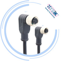 Produsen kabel kustom kabel konektor M12 2 3 4 5 6 8 12 tiang sinyal kawat DAYA set kabel IP67 Harness Sensor