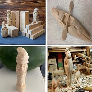 Rắn Basswood Khối Chất <span class=keywords><strong>L</strong></span>ượng Cao Gỗ Bảng 5*5*5Cm 2*2*2 Inches Thiết Kế Hiện Đại Cho Khắc Tay Mô Hình Nghệ Thuật Thủ Công Dự Án - Product Image 5