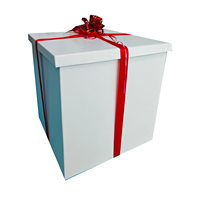 Boîte cadeau de luxe personnalisée avec logo pour mariage et Noël, en carton recyclé, rigide, design carré, impression UV, emballage réutilisable
