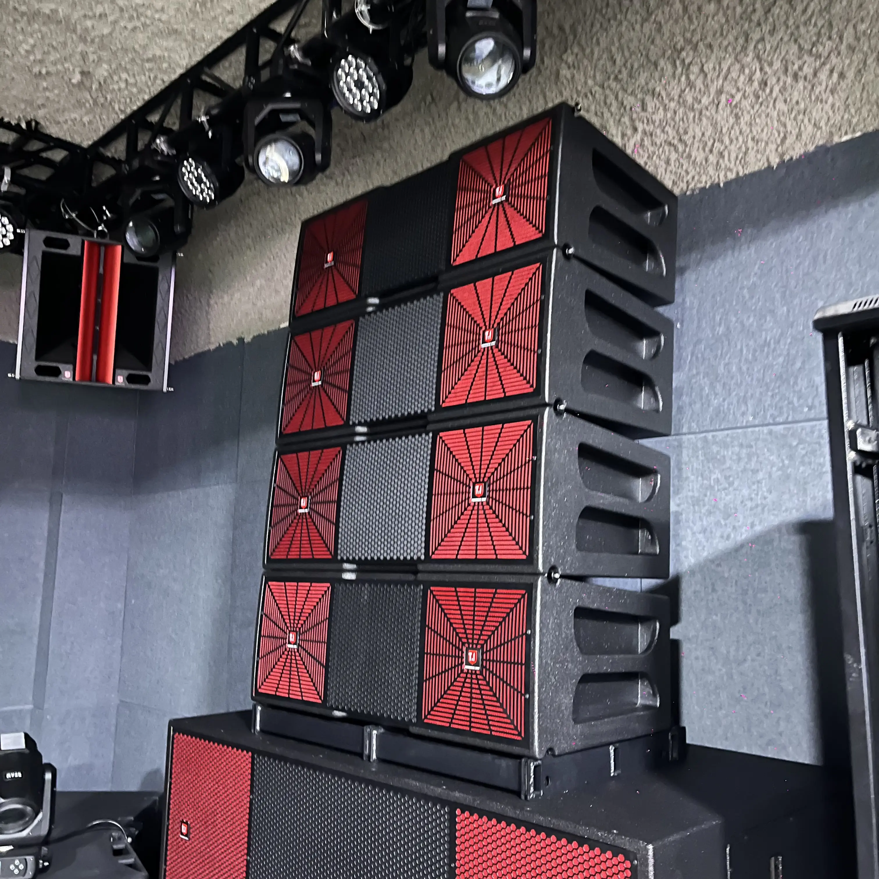 T.i Pro Audioapparatuur Passieve Krachtige Studio Referentie 3-weg Dubbele 12 Inch Sound Line Array Systeem Luidsprekers