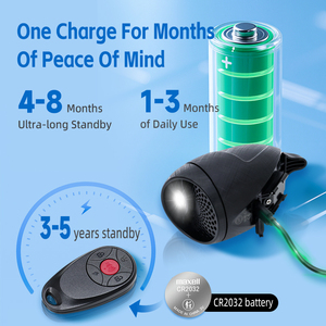 Campanello per Bicicletta Multifunzione con Suoni e Luci Personalizzabili, IP65 Ricaricabile 1200mAh 80-108dB, Luce Anteriore e Clacson per Bici - Product Image 6