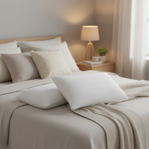 Almohada Estándar Vialifresh Vianney de 8 cm, Rectangular, de Fibra Sintética Transpirable, con Soporte para el Cuello - Product Image 2