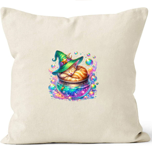 Pegatinas personalizadas impermeables de gato mágico de brujería para ropa, camisetas, vaqueros, mochilas, sombreros - Resistentes a los rayos UV y con acabado brillante - Product Image 6