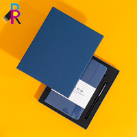 Cuaderno de Tapa Dura de Cuero PU B6 de Moda, Juego de Bolígrafos, Grabado Láser, Papel Ecológico para Regalos Promocionales, Impresión Personalizada