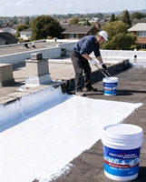 Isolation thermique réfléchissante pour murs extérieurs, isolation imperméable pour toitures, revêtement liquide acrylique coloré pour application au pinceau