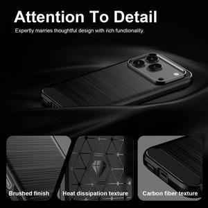 Funda de Teléfono de TPU con Textura de <span class=keywords><strong>Fibra</strong></span> de Carbono Global para Honor <span class=keywords><strong>600</strong></span> Pro - Product Image 6